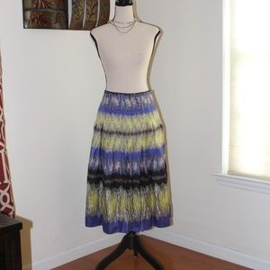 Jones Of New York Collection, wide pleats silk blend skirt